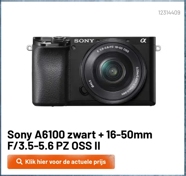 Aanbieding: A6100 zwart + 16-50mm F/3.5-5.6 PZ OSS II