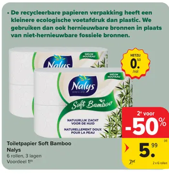 Aanbieding: Toiletpapier Soft Bamboo