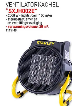 Aanbieding: Ventilatorkachel sxjh002e
