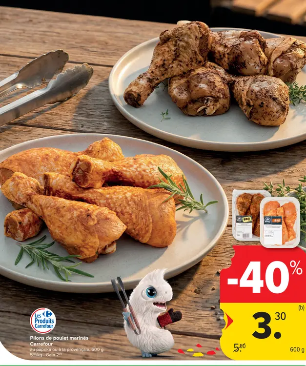 Offre: Pilons de poulet marinés