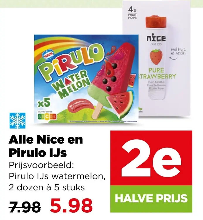 Aanbieding: Nice en Pirulo IJs