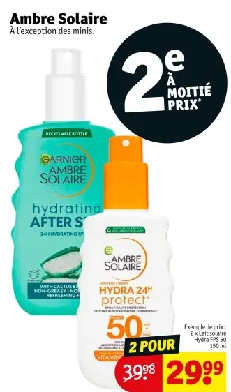 Offre: Ambre Solaire Hydra 24H Protect+ Spray