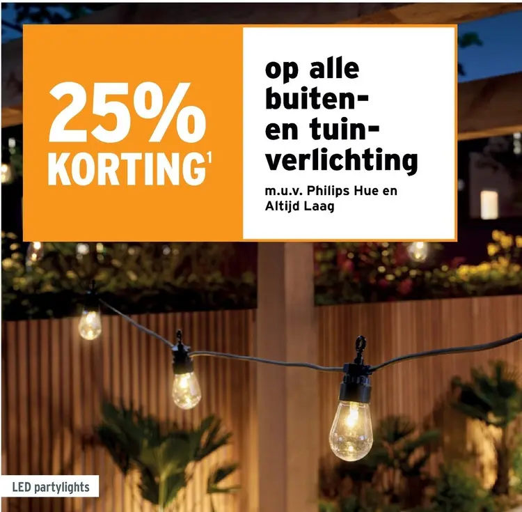 Promotie: Buiten- en tuinverlichting
