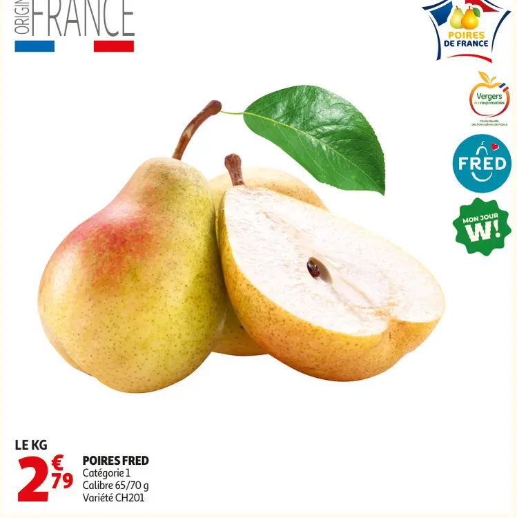 Offre: Poires FRED