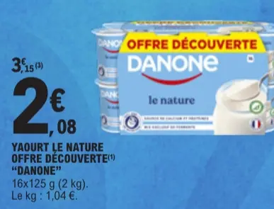 Promotie: Yaourt le nature offre découverte "DANONE"
