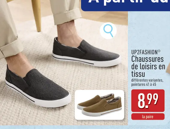 Offre: Chaussures de loisirs en tissu
