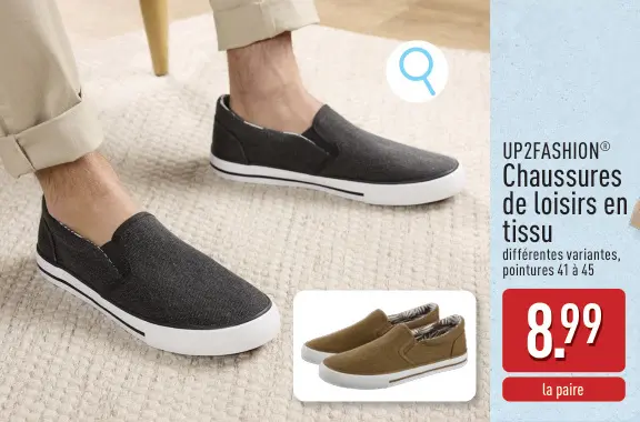 Offre: Chaussures de loisirs en tissu