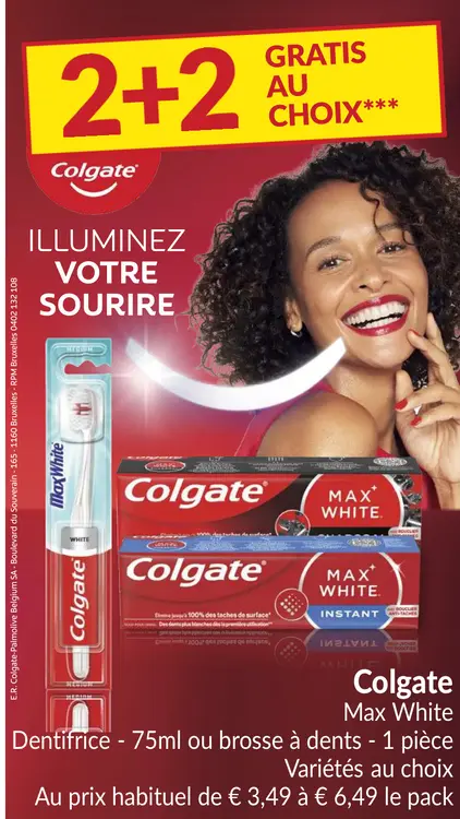 Offre: Colgate Max White Toothpaste and Toothbrush