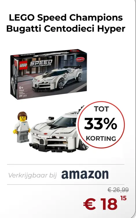 Aanbieding: LEGO Speed Champions Bugatti Centodieci Hyper