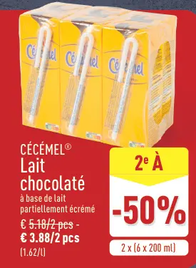 Offre: Lait chocolaté