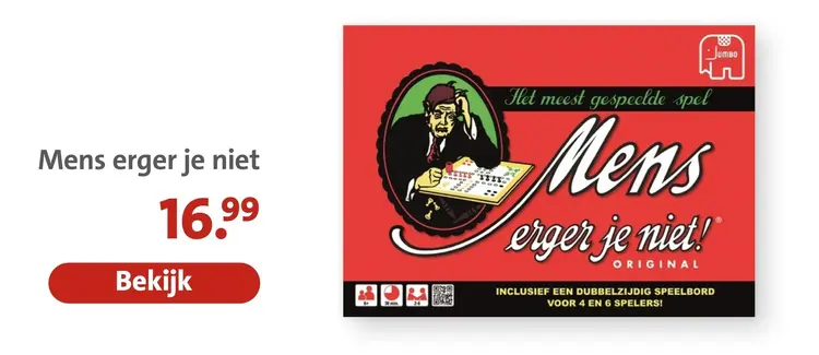 Aanbieding: Mens erger je niet
