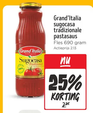 Aanbieding: Grand'Italia sugocasa tradizionale pastasaus