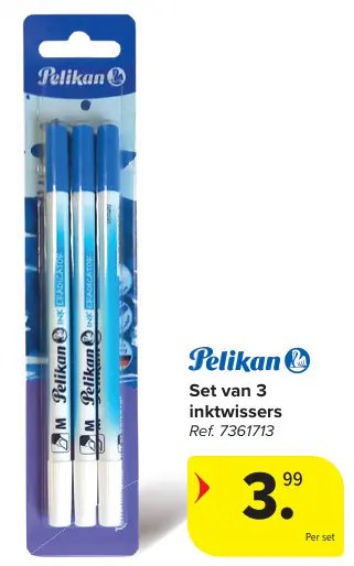 Promotie: Set van 3 inktwissers