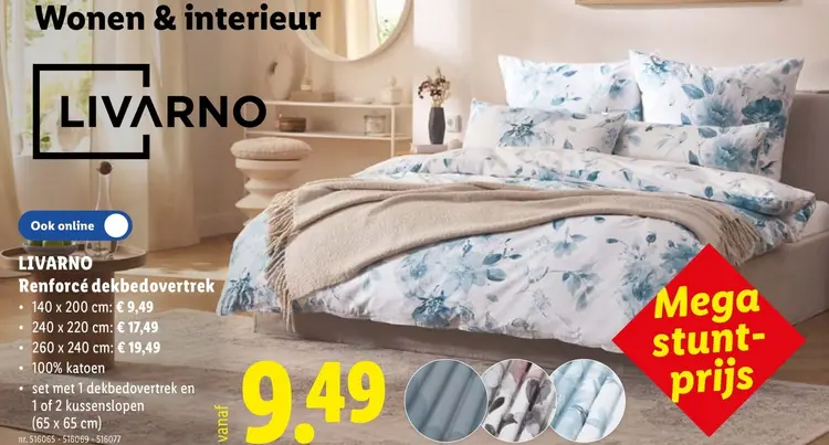 Promotie: Renforcé dekbedovertrek