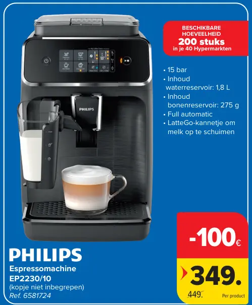 Promotie: Espressomachine EP2230/10