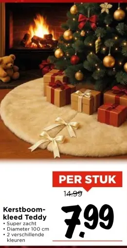 Aanbieding: Kerstboomkleed Teddy