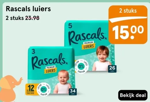 Aanbieding: Rascals luiers
