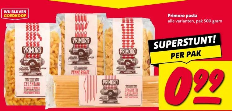 Aanbieding: Primoro pasta