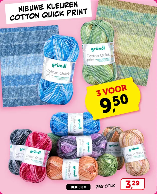 Promotie: Gründl Cotton Quick Print