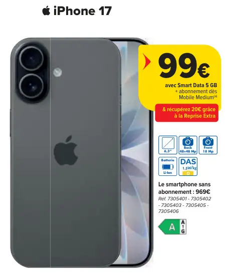 Offre: iPhone 17