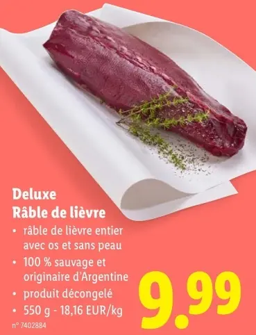 Offre: Râble de lièvre
