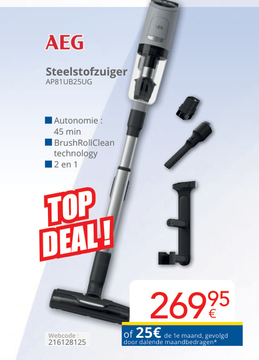 Aanbieding: Steelstofzuiger AP81UB25UG