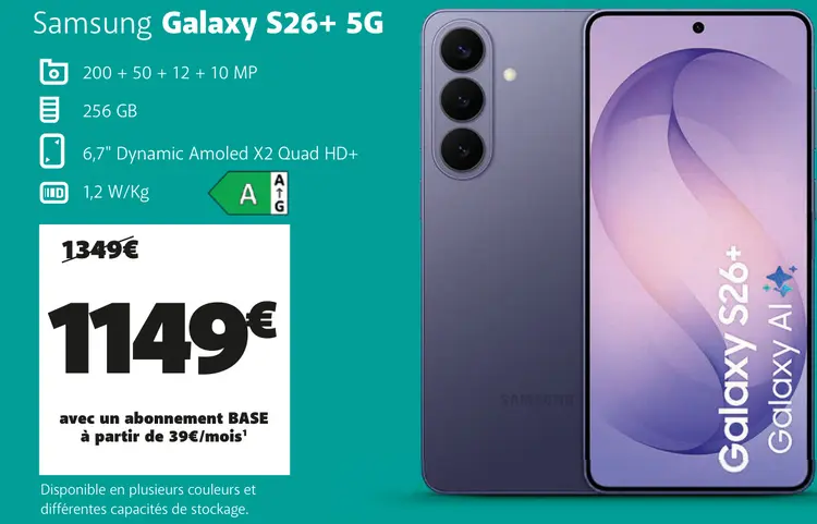Offre: Galaxy S26+ 5G