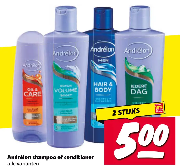 Aanbieding: Andrélon shampoo of conditioner
