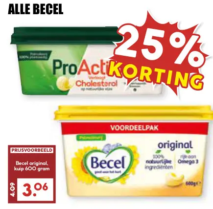 Aanbieding: Becel original, kuip