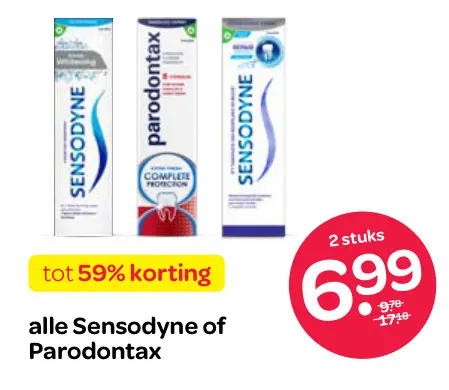Aanbieding: Alle Sensodyne of Parodontax