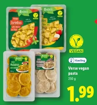 Aanbieding: Verse vegan pasta