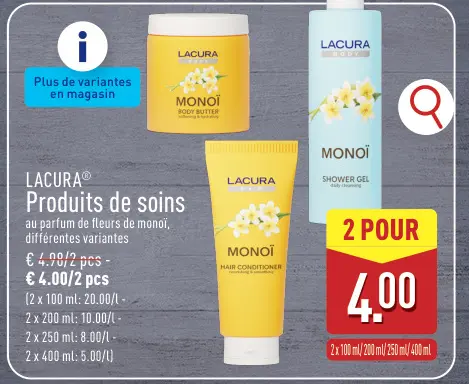 Offre: Produits de soins