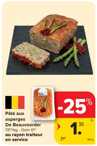 Offre: Pâté aux asperges
