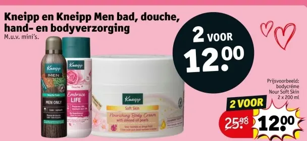 Aanbieding: Kneipp en Kneipp Men bad, douche, hand- en bodyverzorging