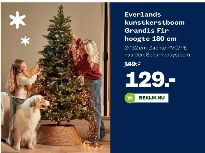 Aanbieding: kunstkerstboom Grandis Fir