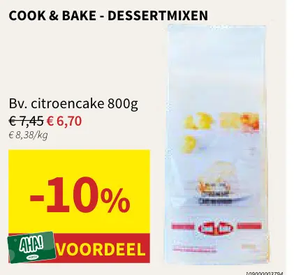 Promotie: COOK & BAKE Dessertmixen