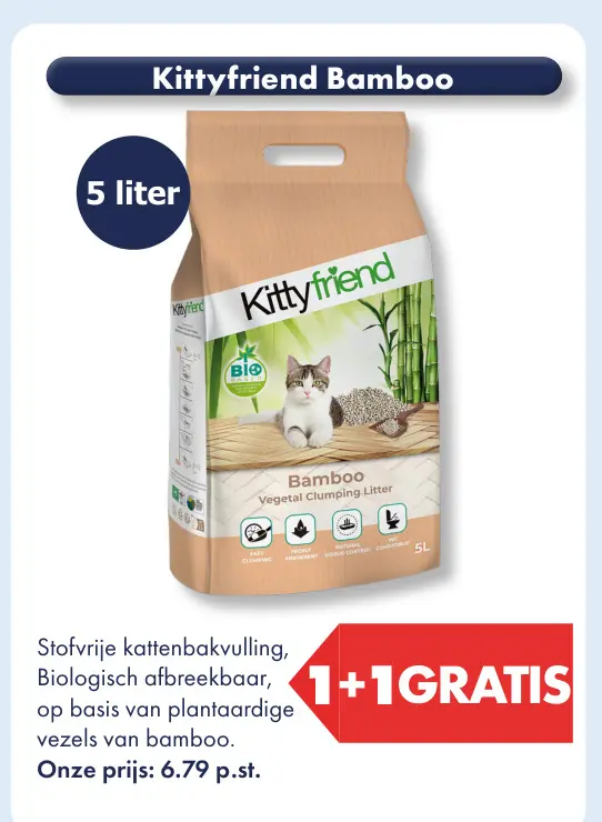 Aanbieding: Kittyfriend Bamboo