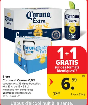 Offre: Corona et Corona 0,0%