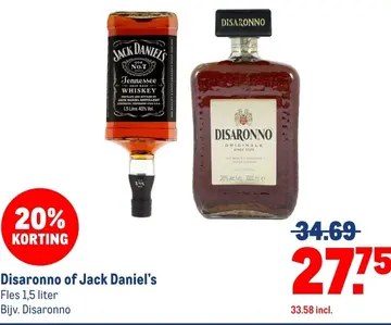Aanbieding: Disaronno of Jack Daniel's