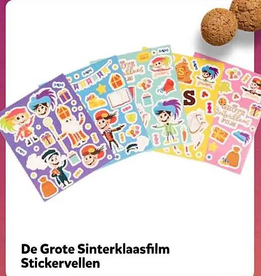 Aanbieding: De Grote Sinterklaasfilm Stickervellen