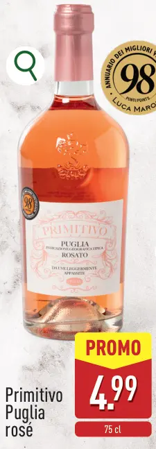 Promotie: Primitivo Puglia rosé