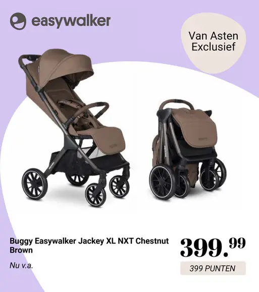 Aanbieding: Buggy Easywalker Jackey XL NXT Chestnut Brown