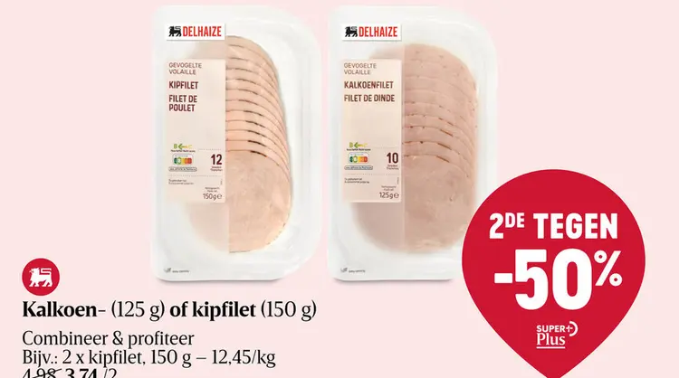 Aanbieding: Kalkoen- of kipfilet