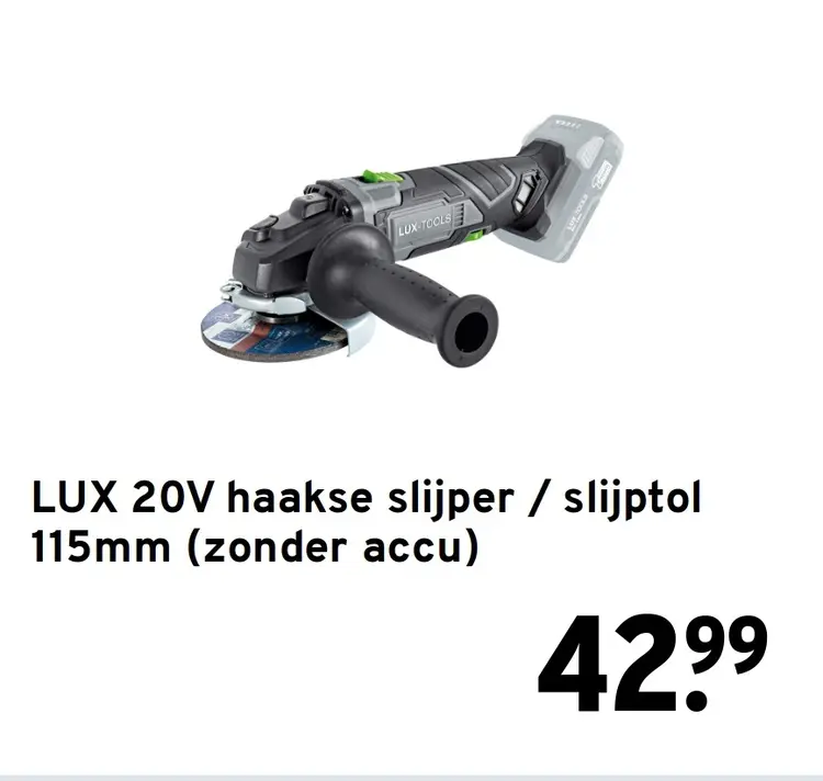 Aanbieding: haakse slijper / slijptol