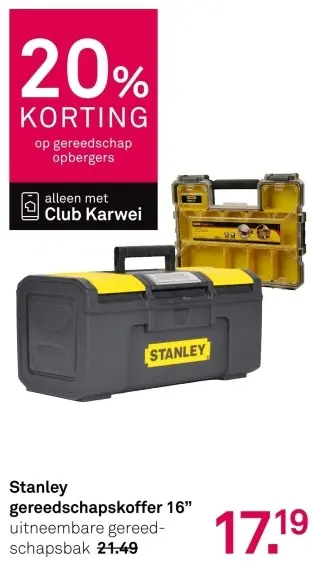 Aanbieding: Gereedschapskoffer 16"