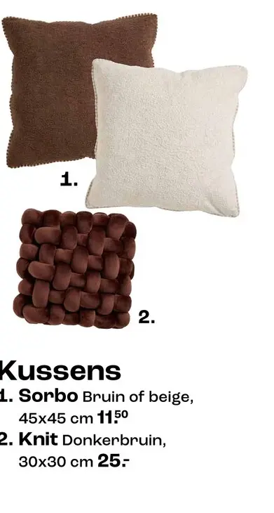 Aanbieding: Kussens