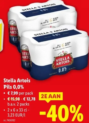 Aanbieding: Stella Artois Pils