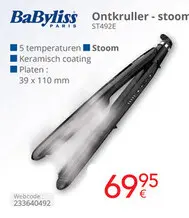 Promotie: Ontkruller - stoom