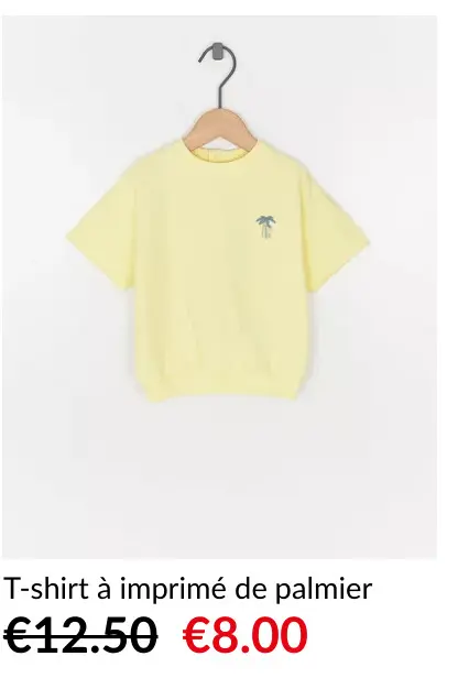 Offre: T-shirt à imprimé de palmier