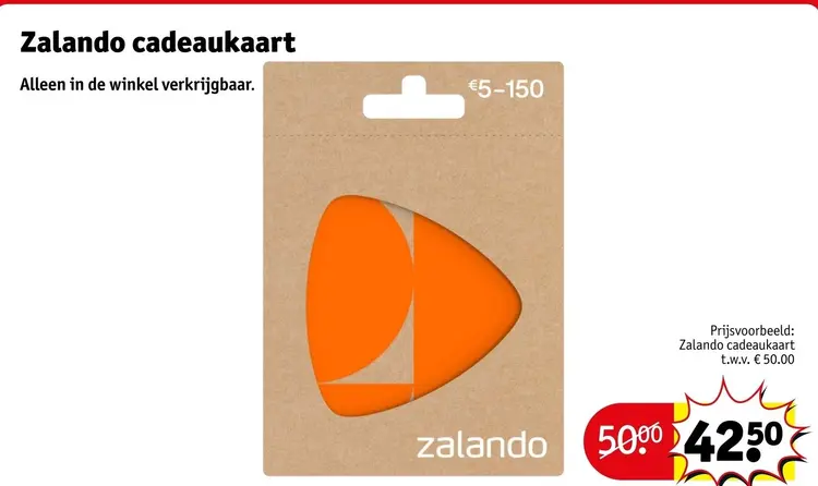 Aanbieding: Zalando cadeaukaart